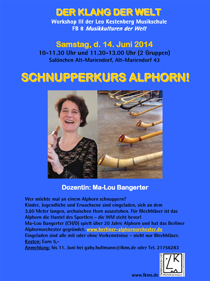 Alphorn-Schnupperkurs